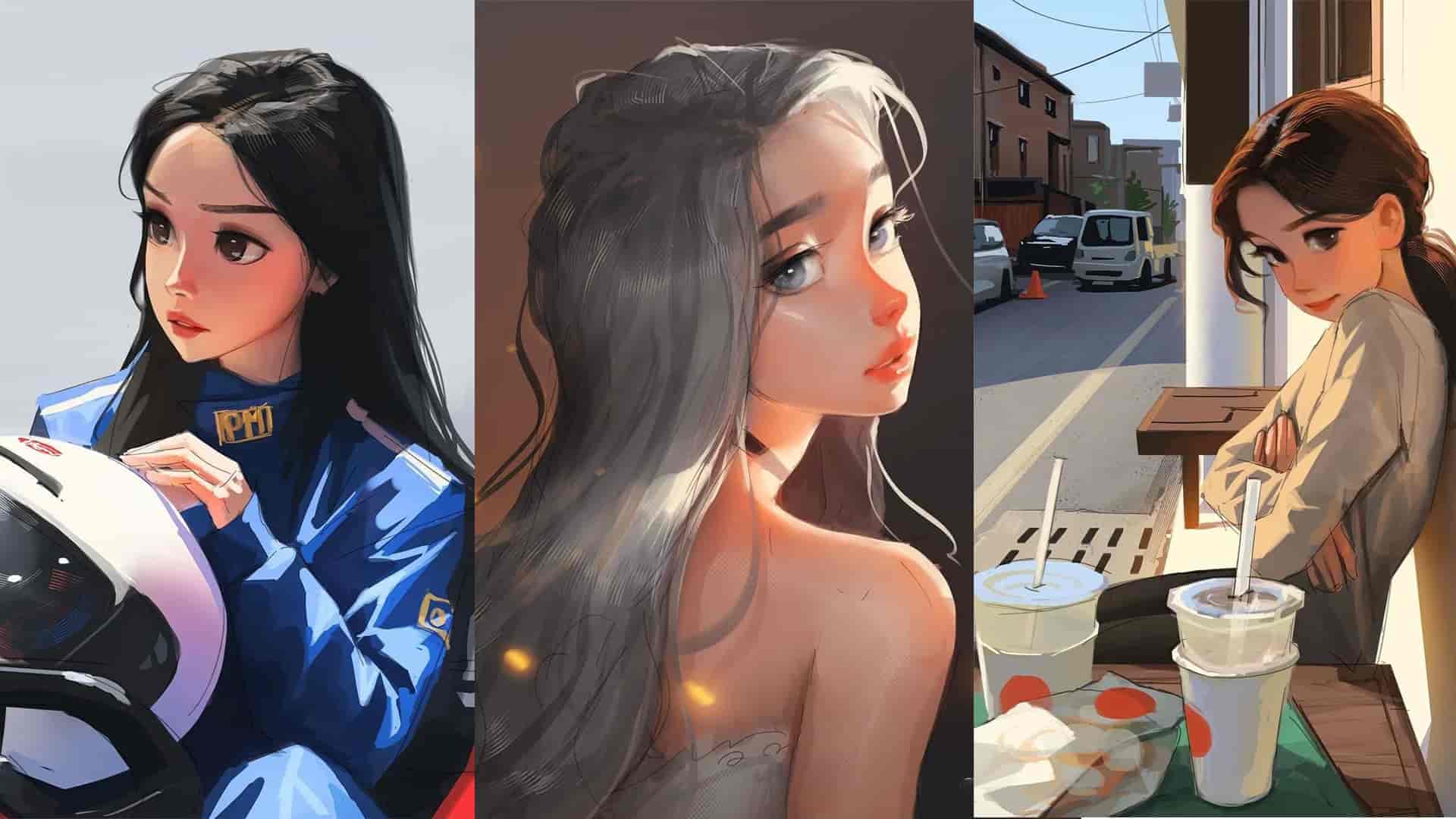 sam yang笔下的率真女生作品459张