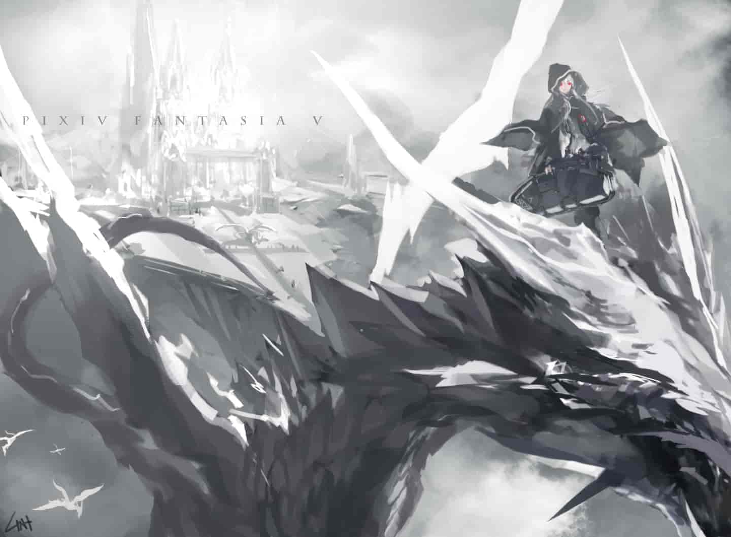 Pixiv画师LIN+原画作品集赏析和下载
