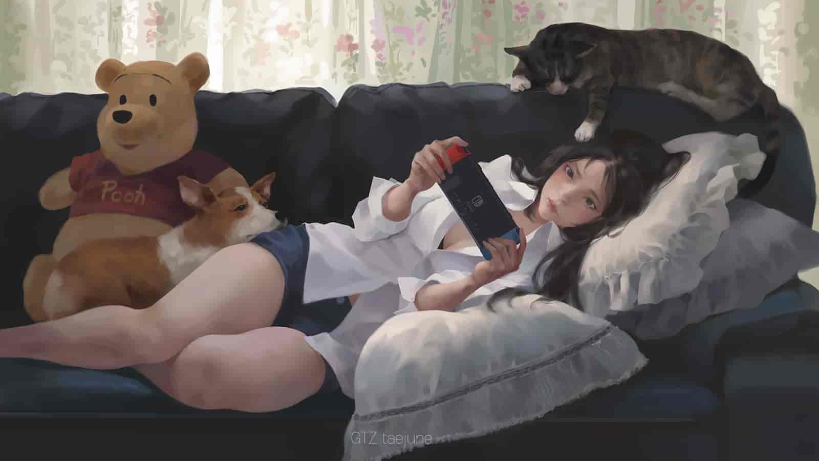 【12GB】Taejune Kim教程+图集+笔刷(含PSD原画)