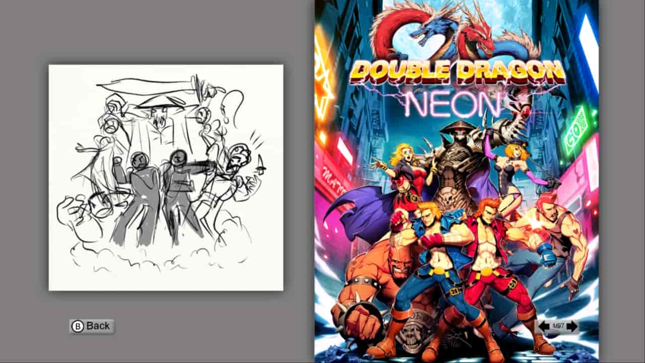 Double Dragon Neon Artbook[96P]