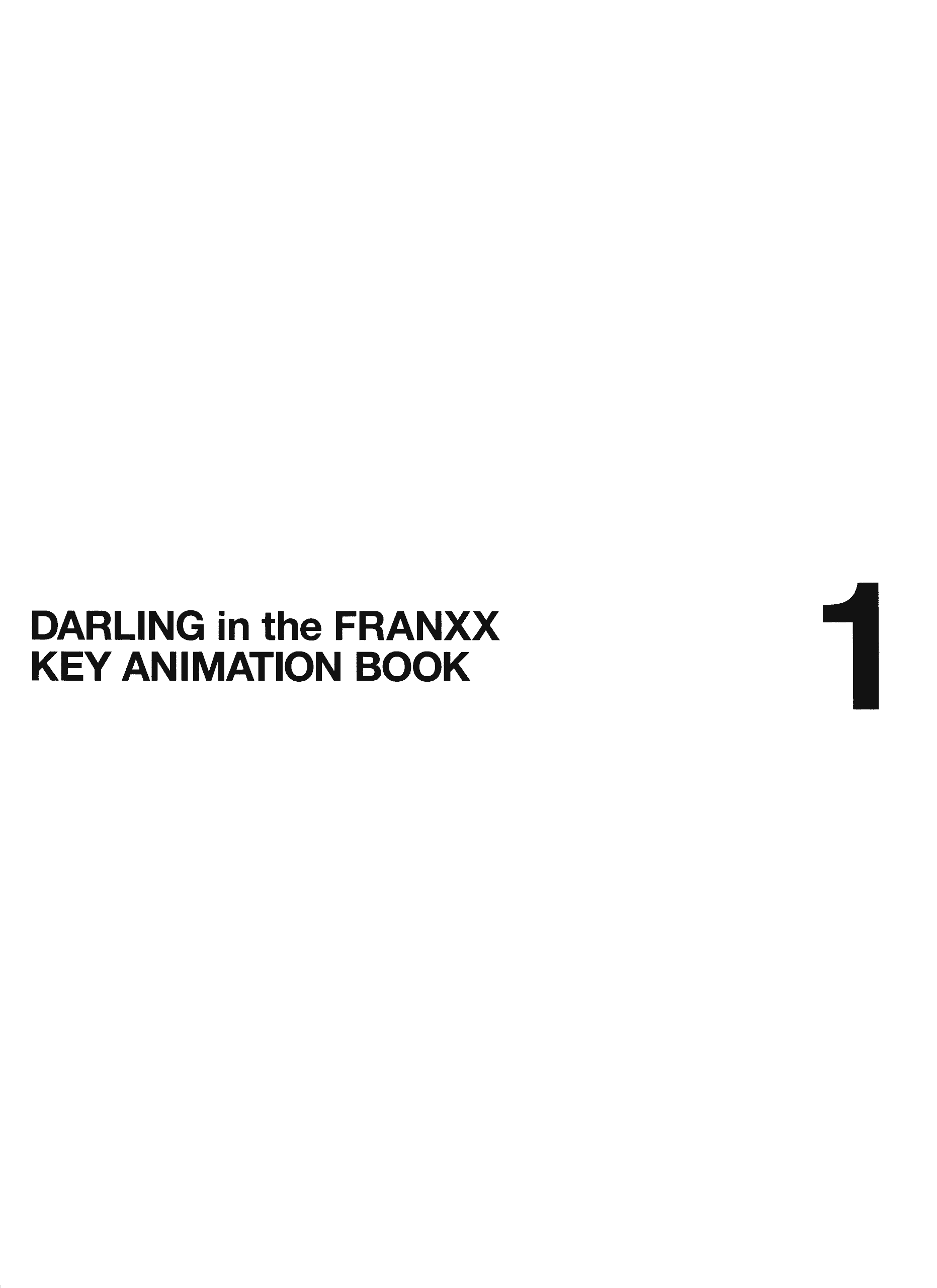 DARLING in the FRANXX Key 动画线稿集1[80P]