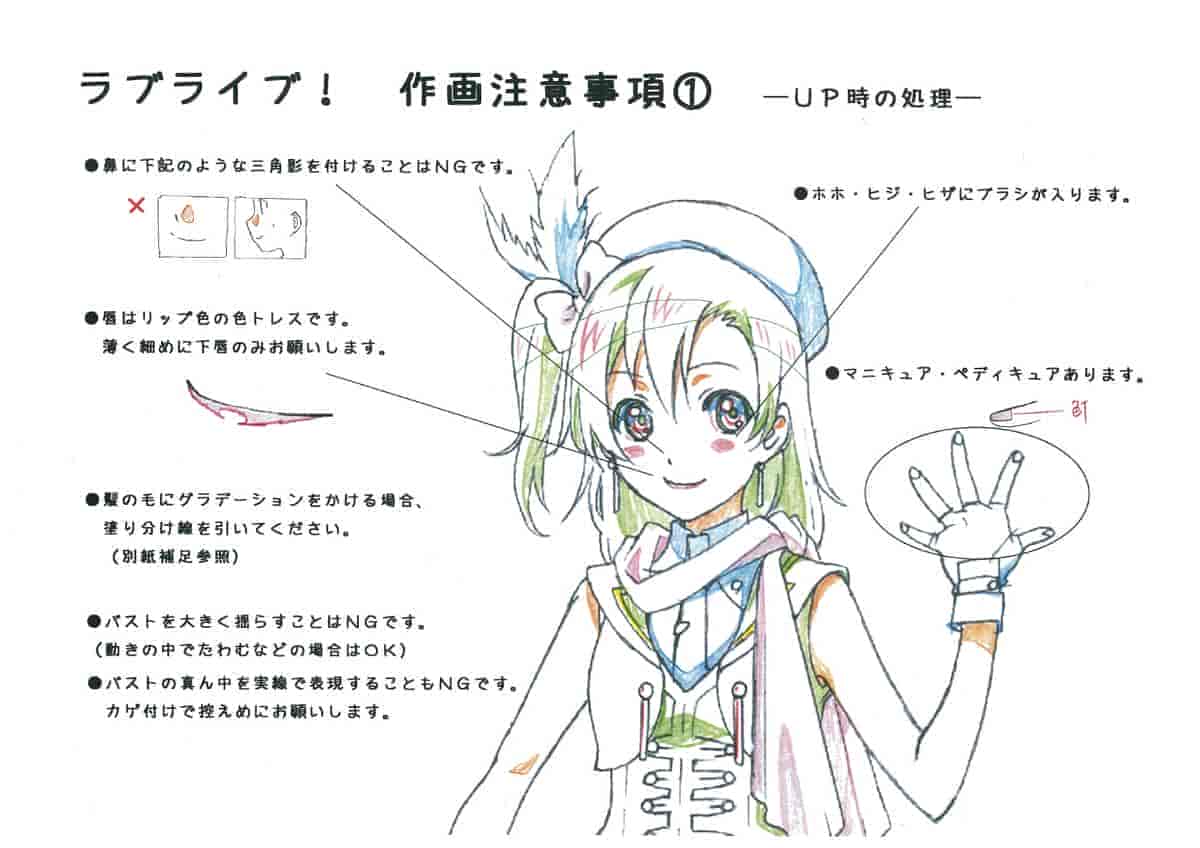 Love Live! School Idol Project 动画线稿原画集[141P]