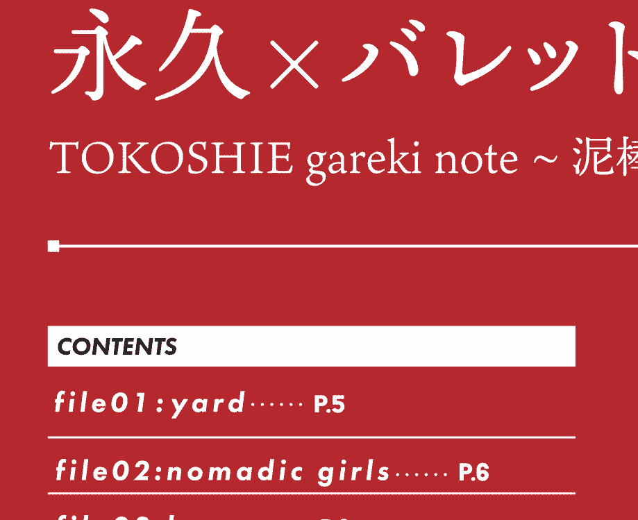 モリオン航空 (モグモ、HISADAKE)]TOKOSHIE gareki note ～泥棒ヴィレッジの少女～[11P]