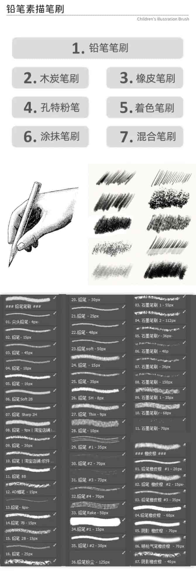 3000款PS绘画笔刷合集