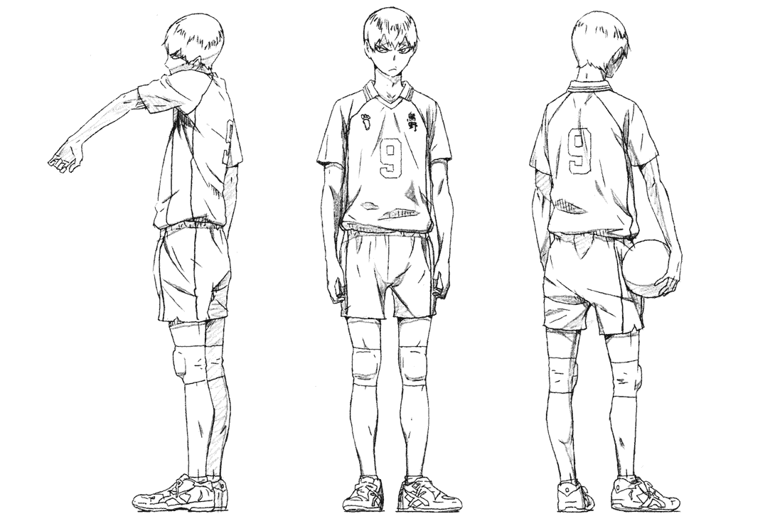 排球少年 动画资料设定线稿集[157P]