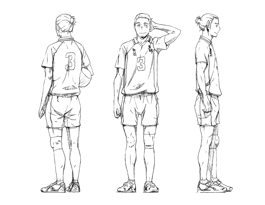 排球少年 动画资料设定线稿集[157P]