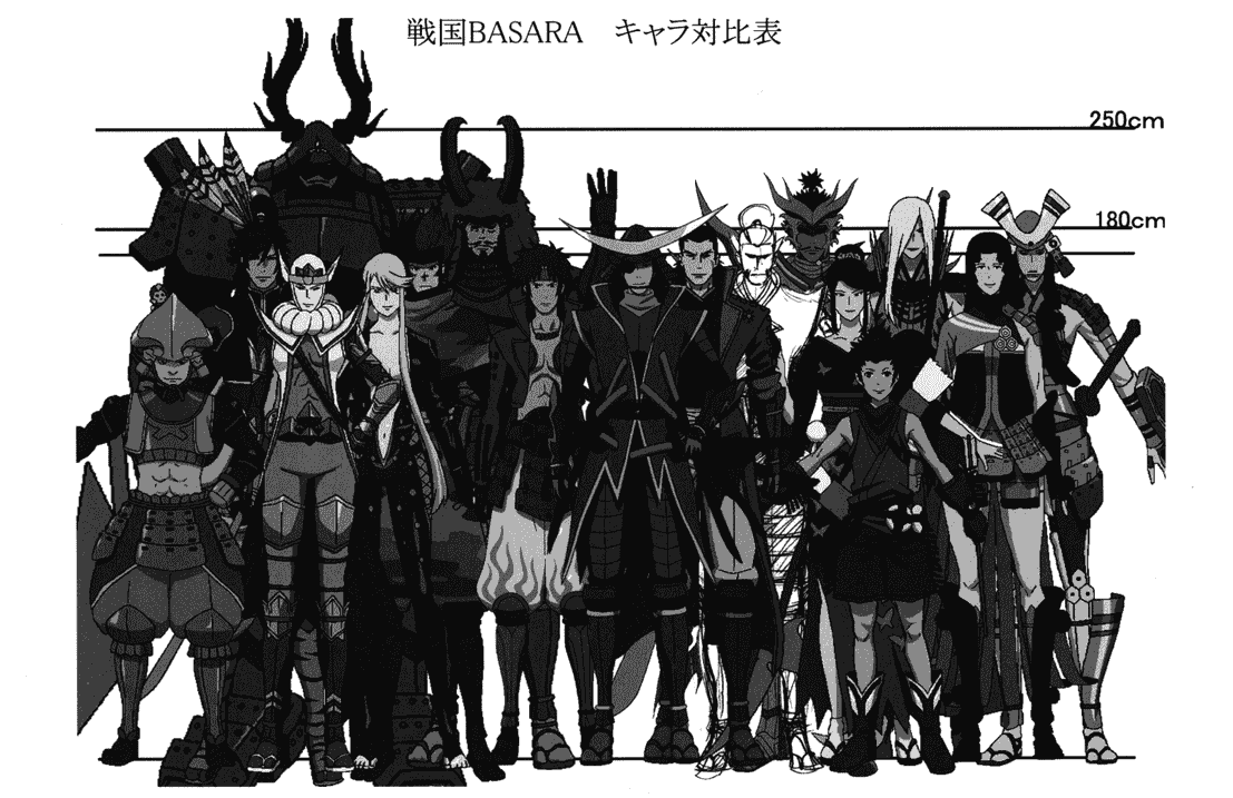 战国BASARA 动画资料设定线稿集[133P]