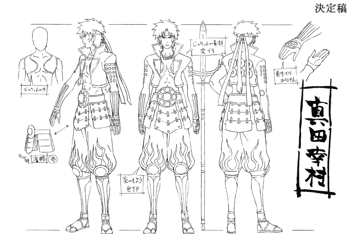 战国BASARA 动画资料设定线稿集[133P]