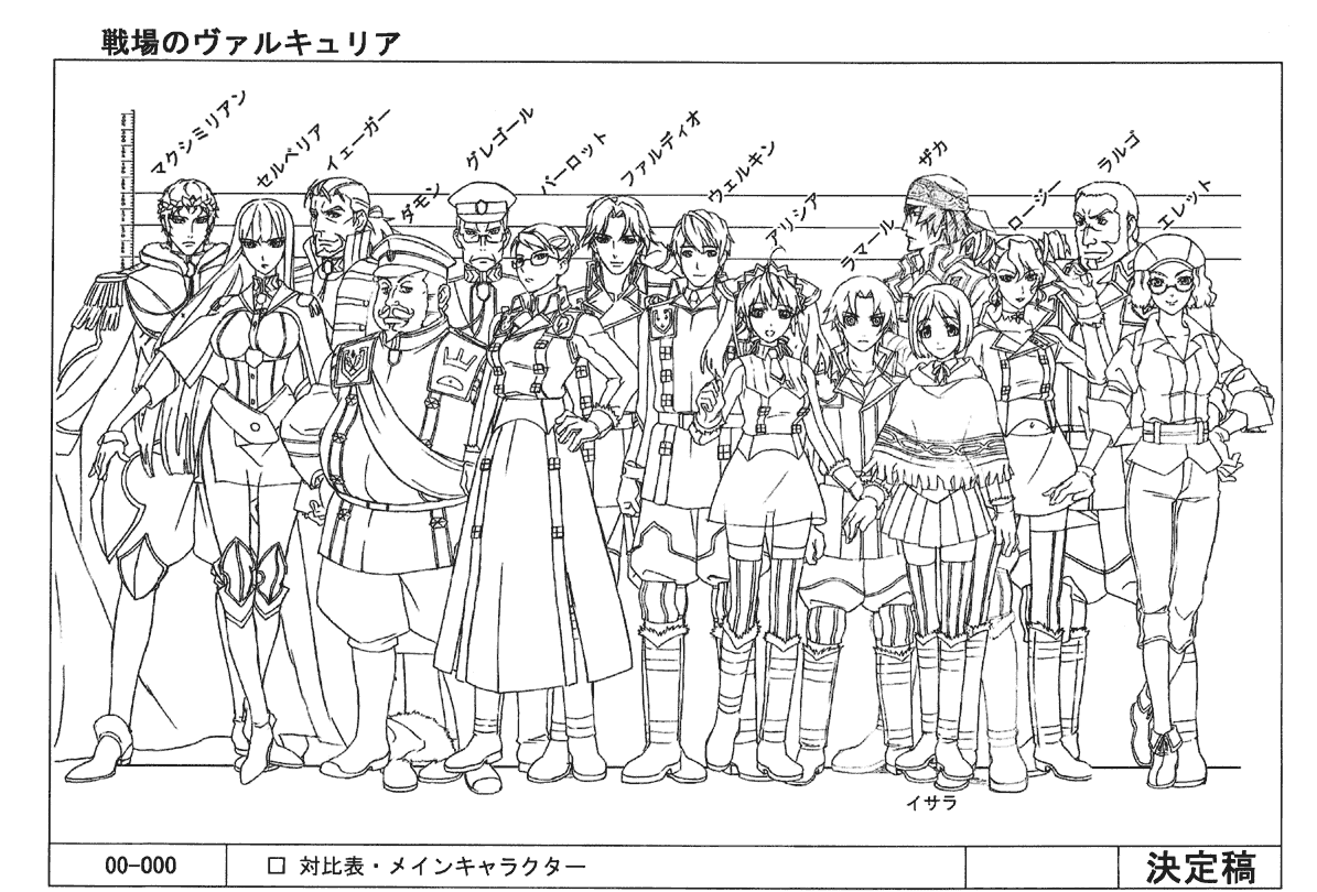 战场的女武神 动画资料设定线稿集[72P]