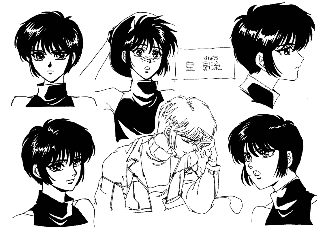 东京巴比伦 动画资料设定线稿集[20P]