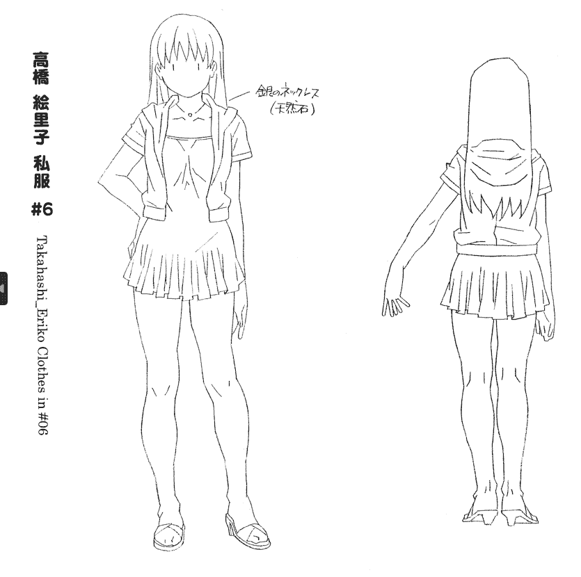 女子高生 GIRL'S-HIGH 动画资料设定线稿集[69P]