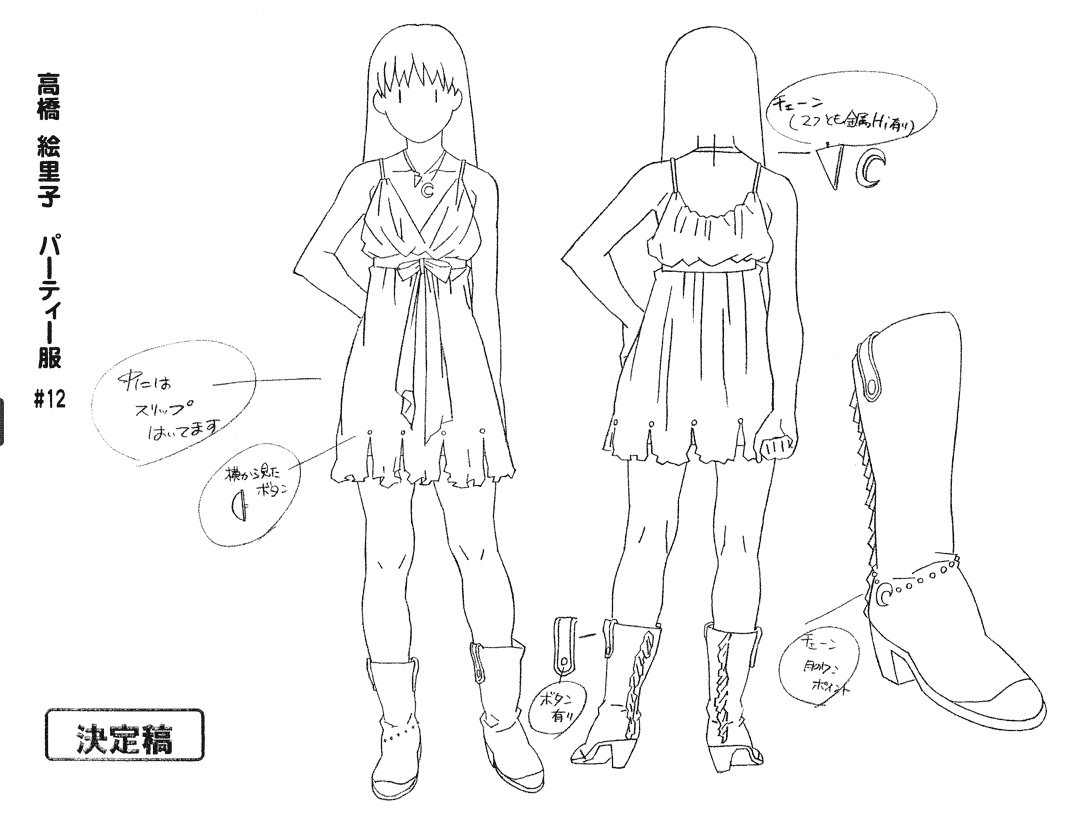女子高生 GIRL'S-HIGH 动画资料设定线稿集[69P]