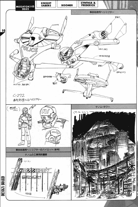 Bubblegum Crisis 设定集1+2[138P]