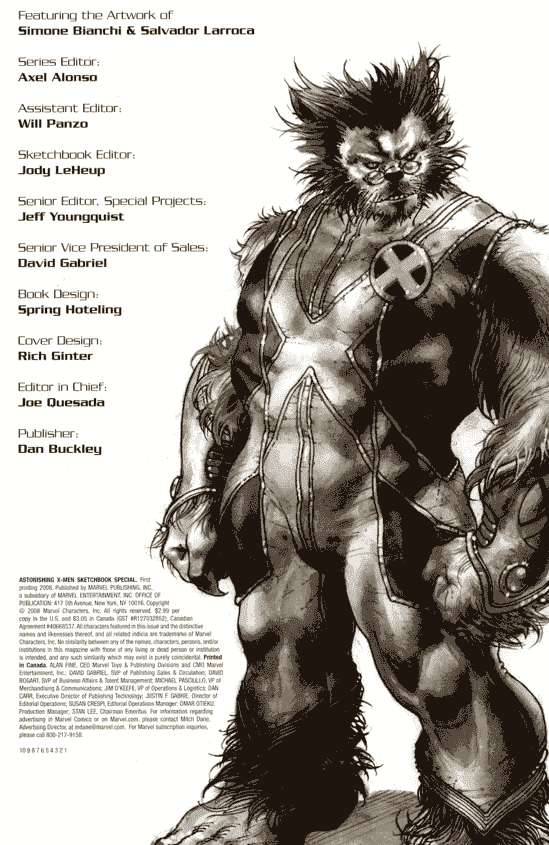 Astonishing X-Men Sketchbook[32P]