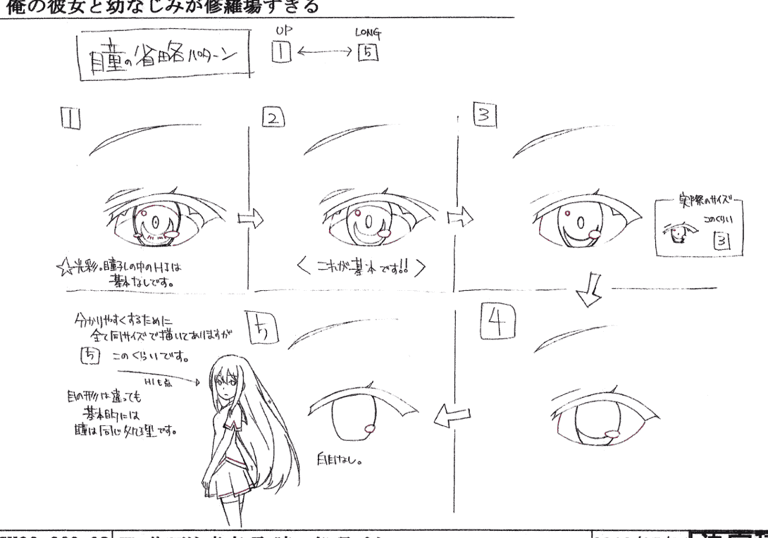 我女友与青梅竹马的惨烈修罗场 动画资料设定线稿集[32P]