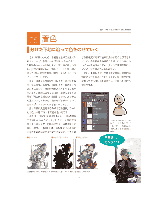 日文 游戏画师教导！奇幻插画的基本规则和迷人的技巧[165P]