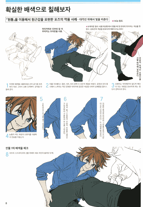 韩文 大胆姿势的画法[174P]