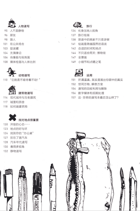 跟菲利大叔学手绘 创意速写[166P]