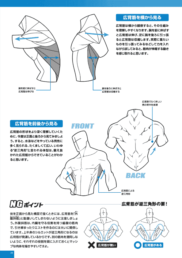 日文 令人着迷的男性肌肉的画法[114P]