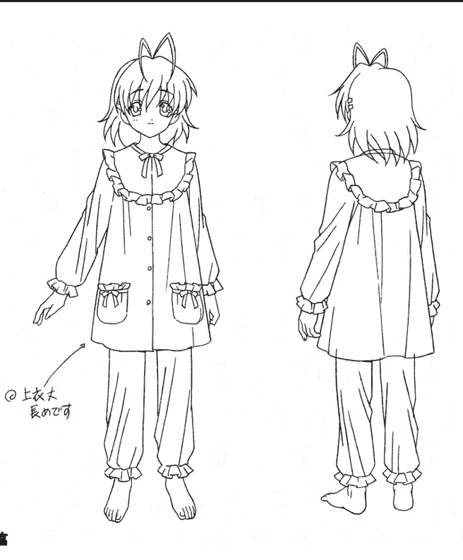 线稿集 CLANNAD 动画资料设定线稿集[35P]
