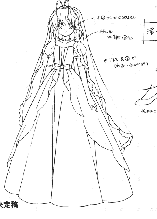 线稿集 CLANNAD 动画资料设定线稿集[35P]