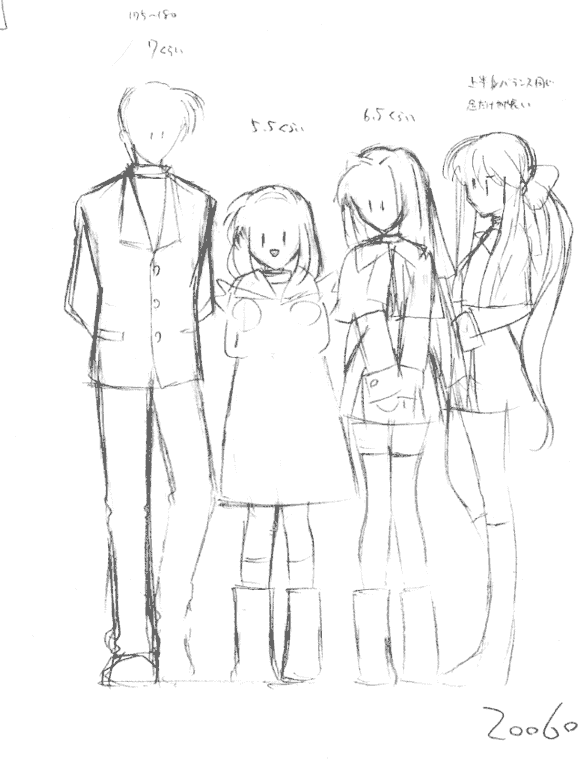 线稿集 KANON ラフ画集[66P]