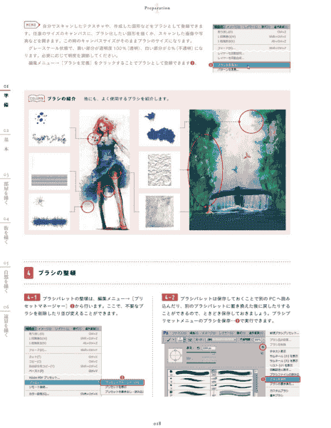 日文 Photoshop背景教科书 绘制漫画和插图[180P]