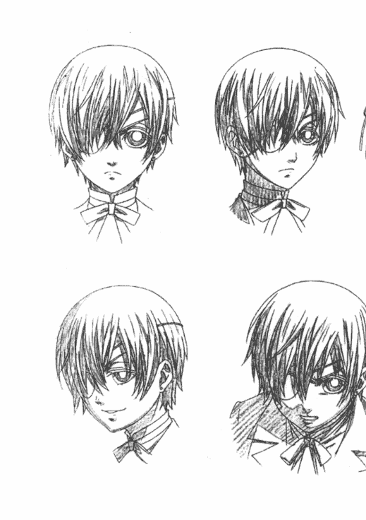 线稿集 黑执事 动画线稿原画集[167P]