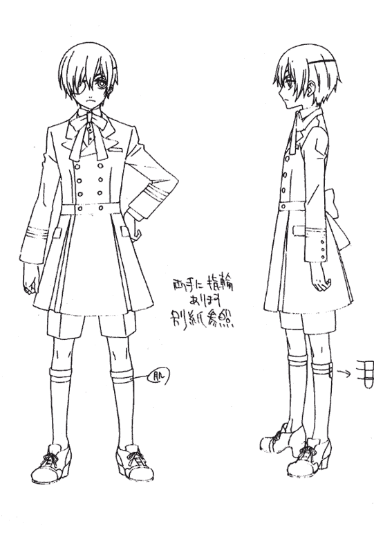 线稿集 黑执事 动画线稿原画集[167P]