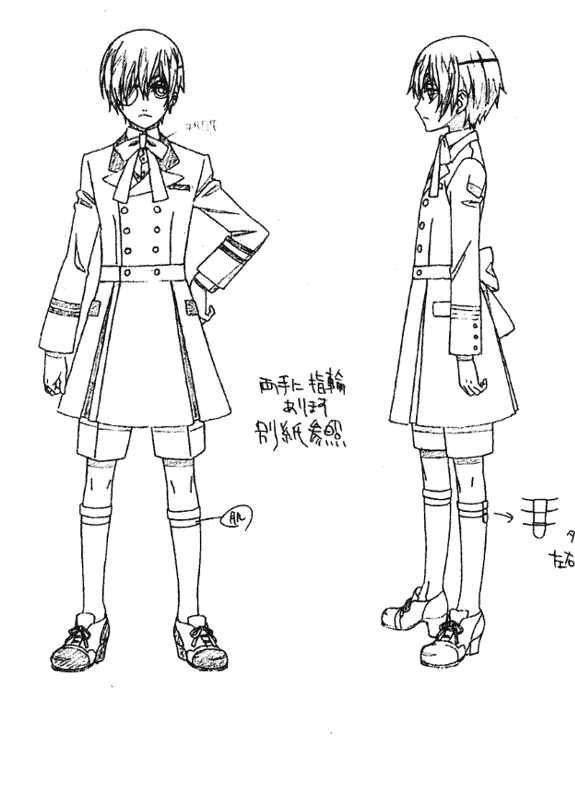 线稿集 黑执事 动画线稿原画集[167P]