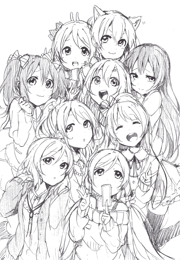 新手练习线稿 [LoveLive!]南小鸟[54P]