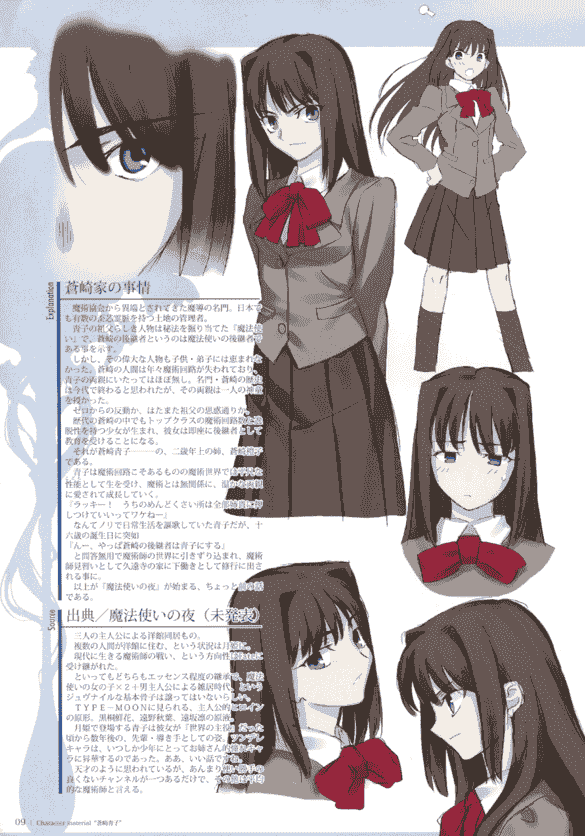 TYPE-MOON Character material 中日双版本[80P]