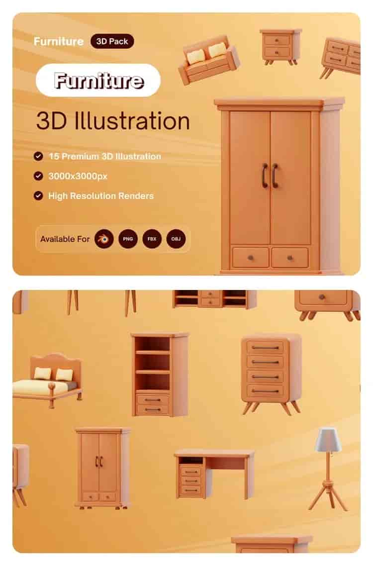 3D卡通图标合集