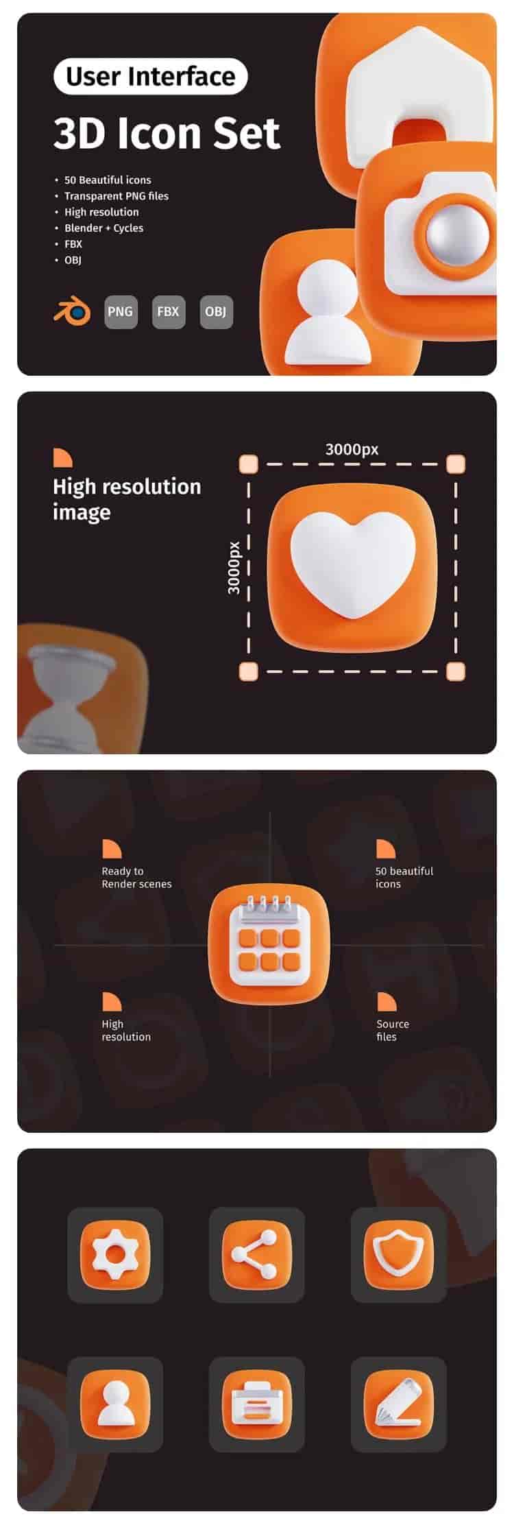 3D卡通图标合集