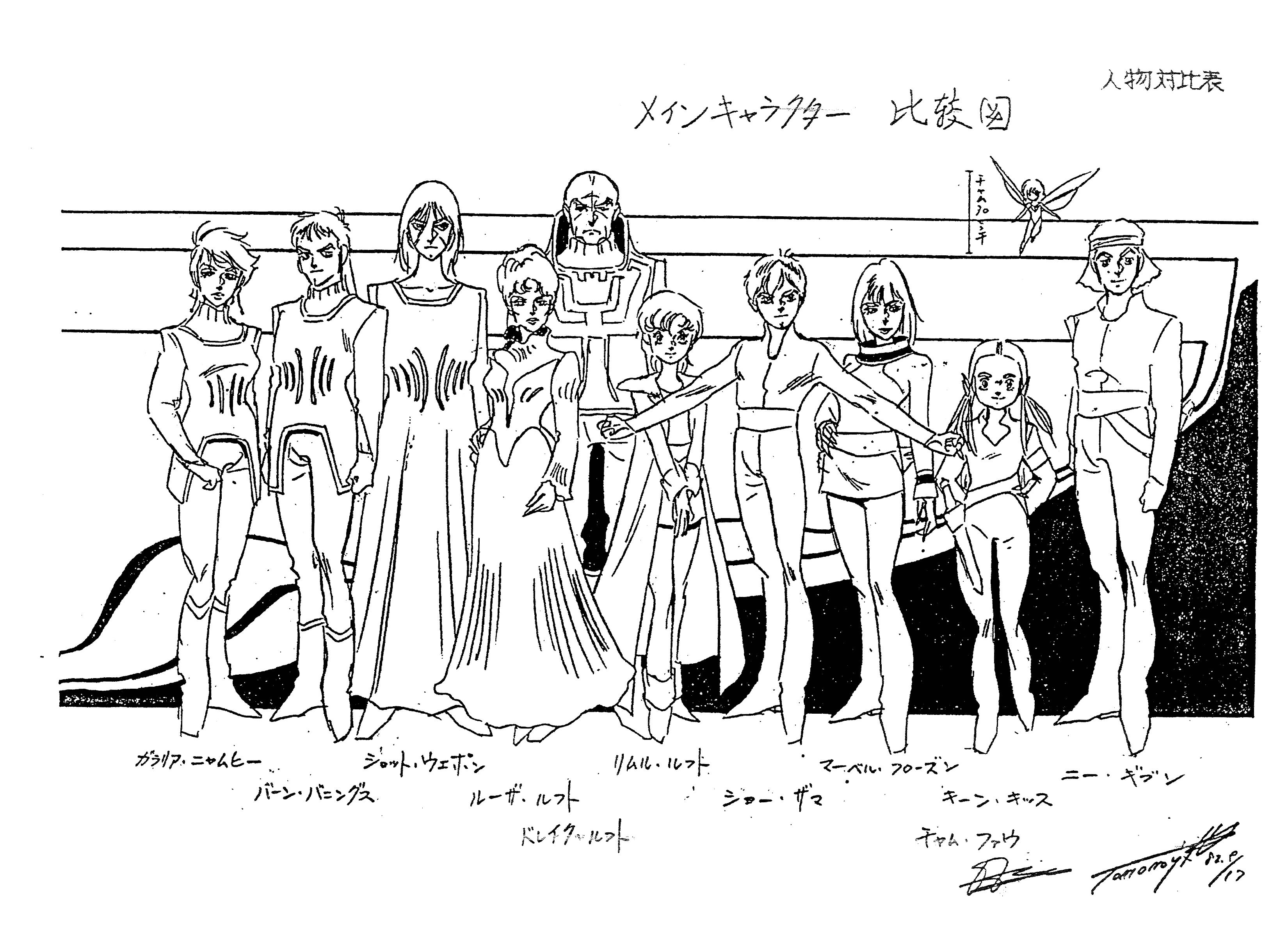 圣战士丹拜因 动画线稿原画集