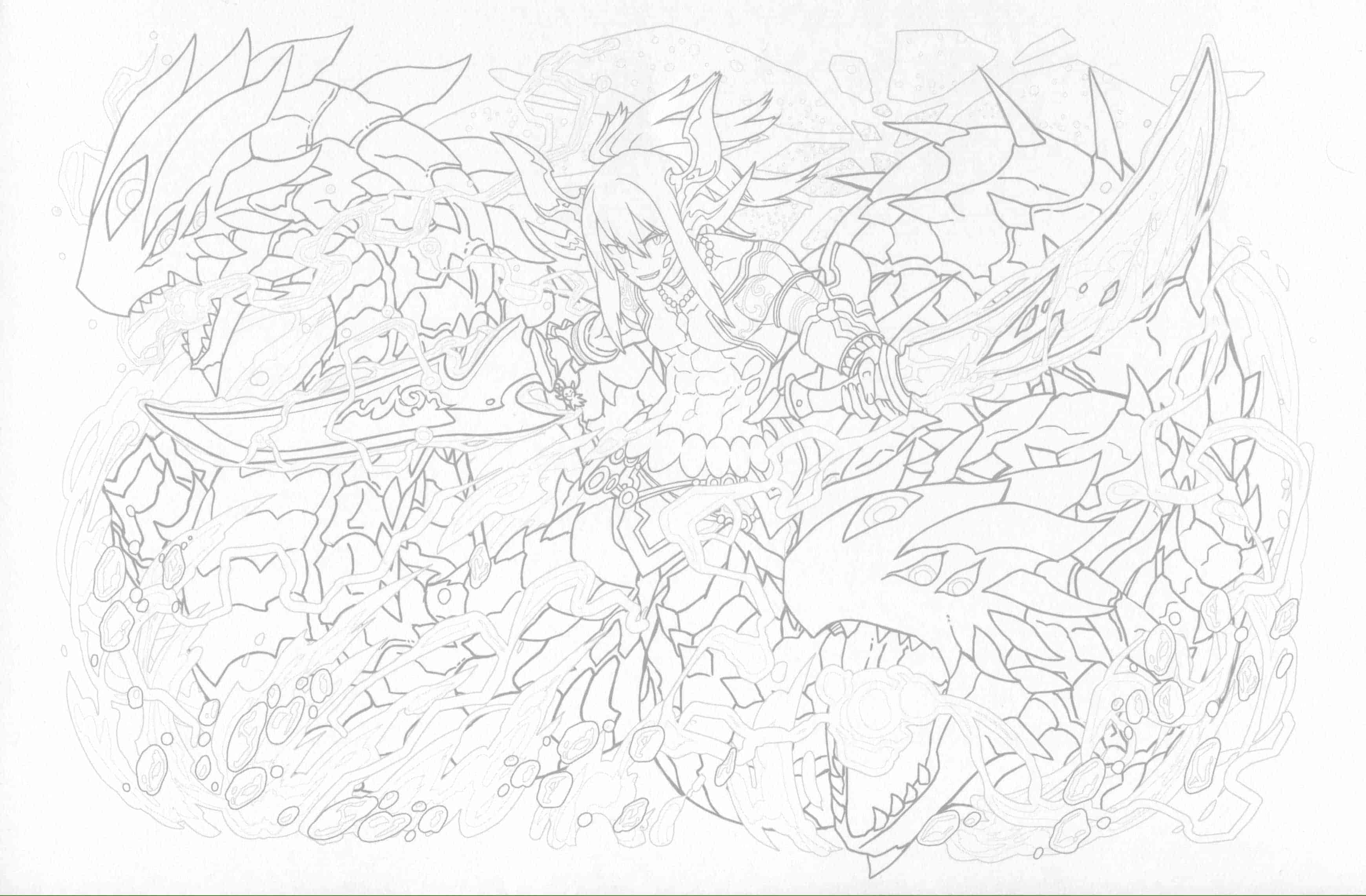 塗る!! PUZZLE＆DRAGONS 超精密塗り絵
