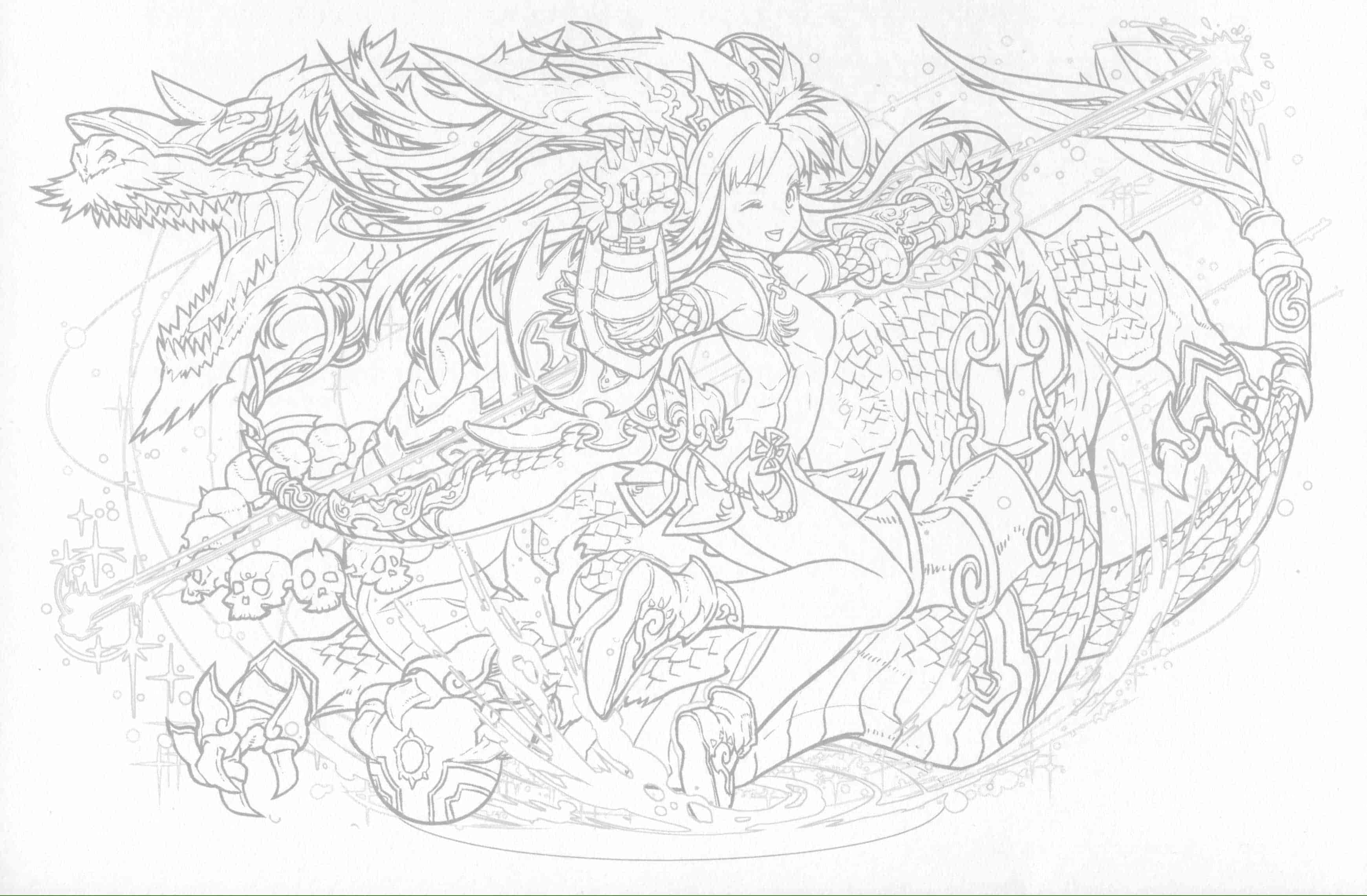 塗る!! PUZZLE＆DRAGONS 超精密塗り絵