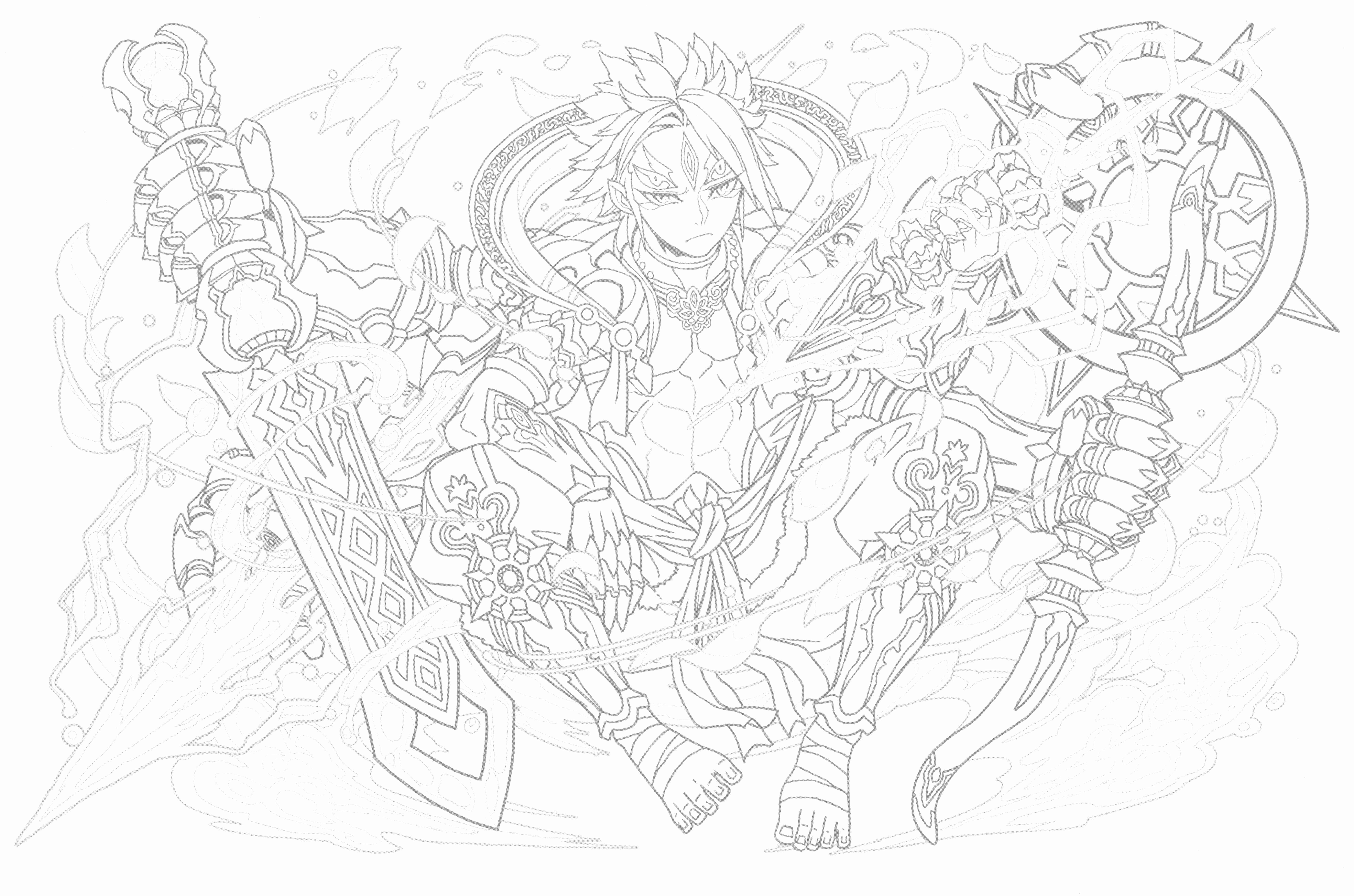 塗る!! PUZZLE&DRAGONS 超精密塗り絵 神の章/龍の章