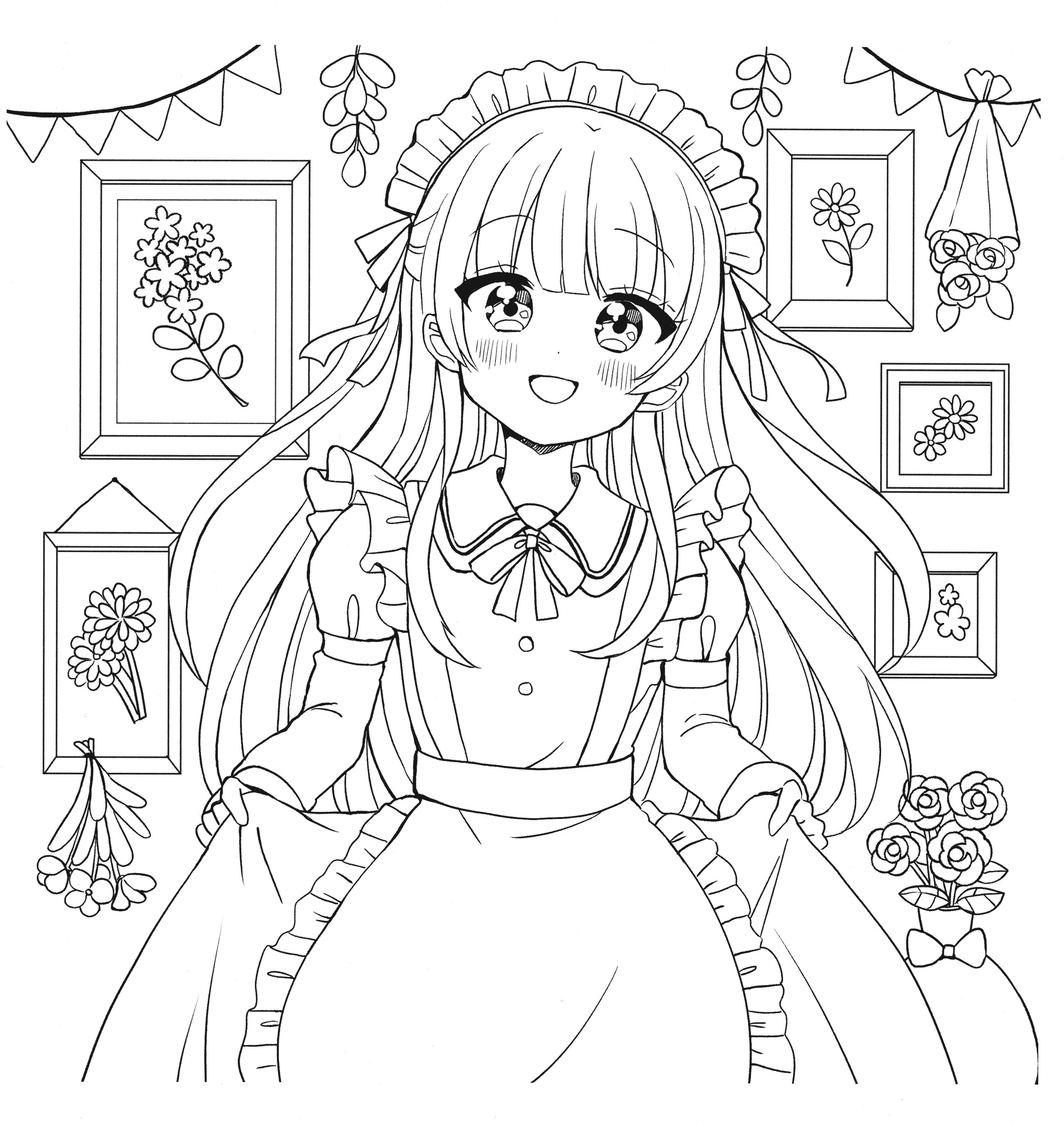 [佐倉おりこ]メルヘンかわいい水ぬりえ
