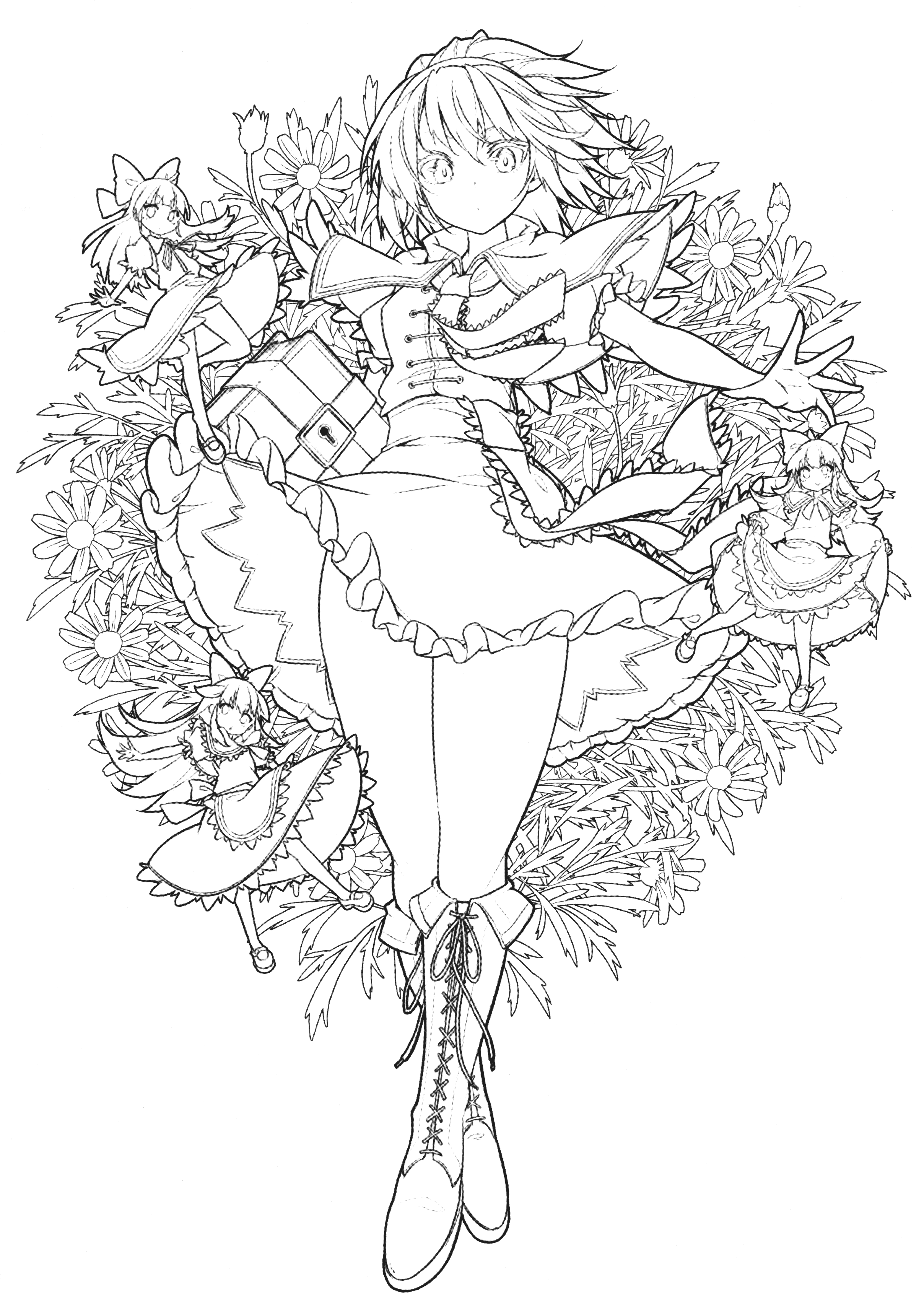 東方Project 幻想郷の塗り絵