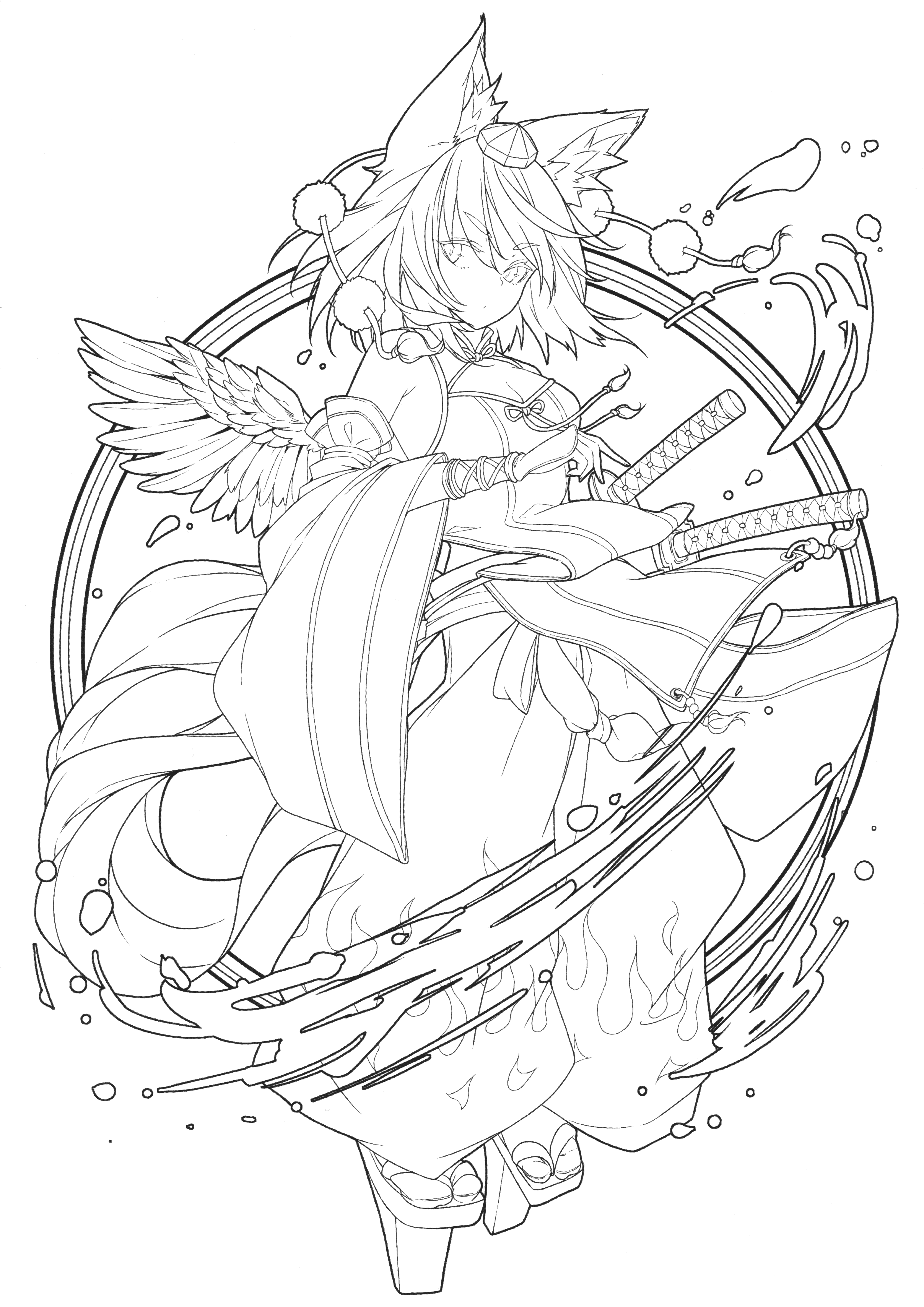 東方Project 幻想郷の塗り絵