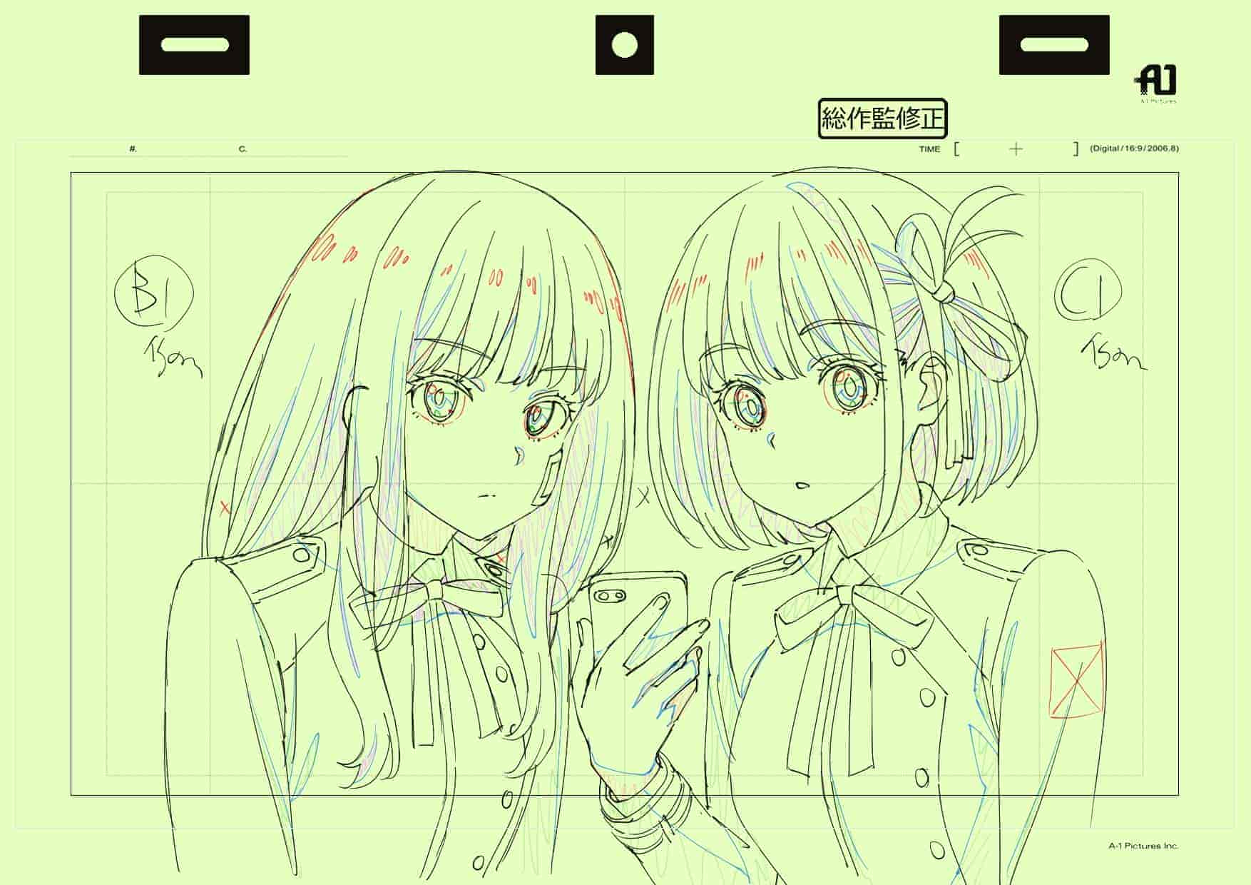 Lycoris Recoil作画监督脚本稿