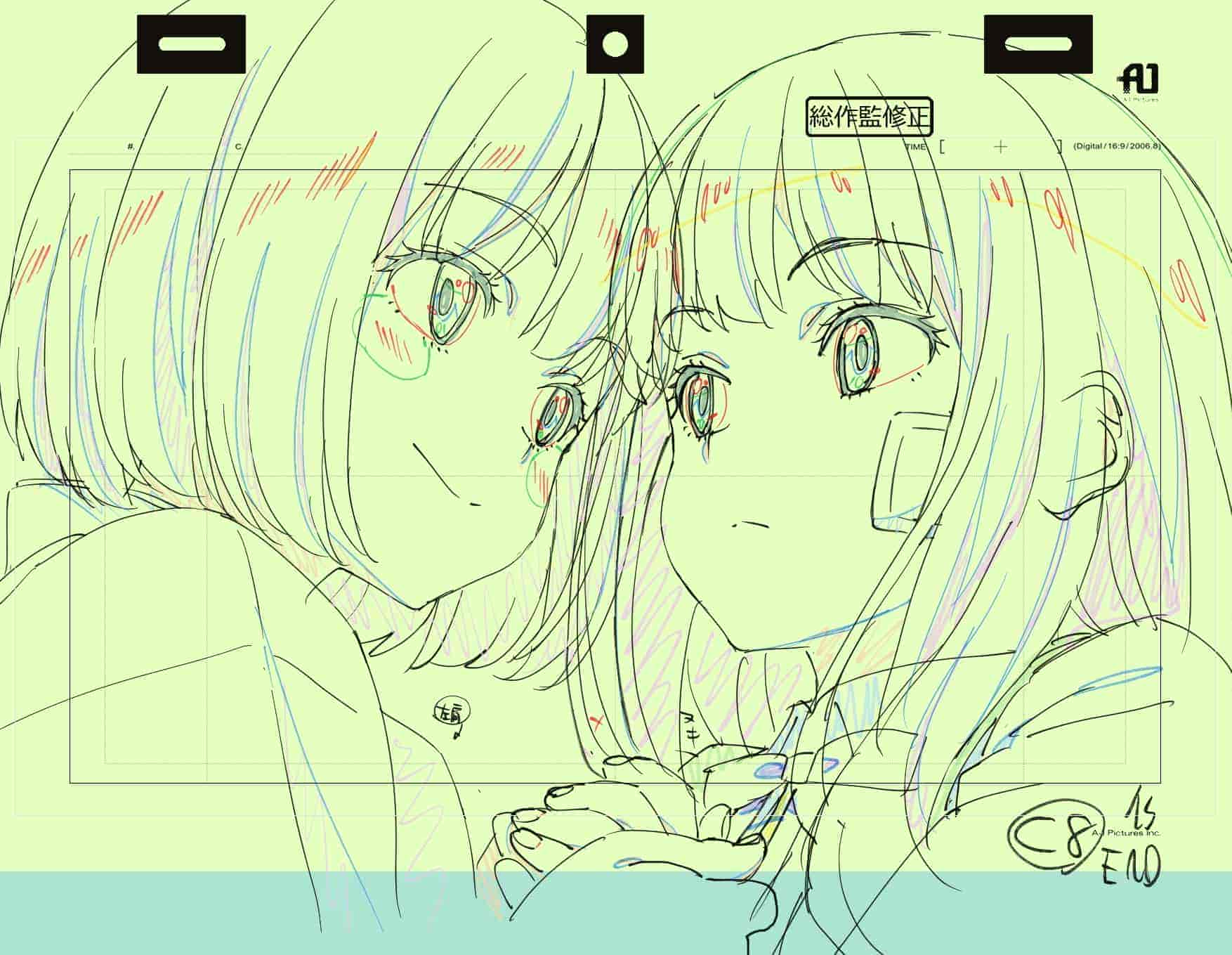 Lycoris Recoil作画监督脚本稿