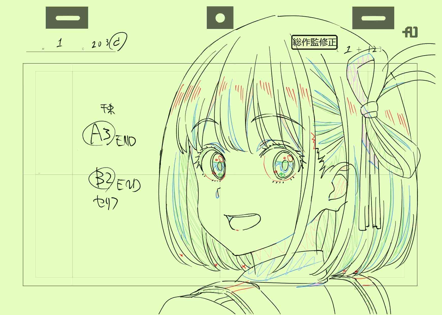 Lycoris Recoil作画监督脚本稿