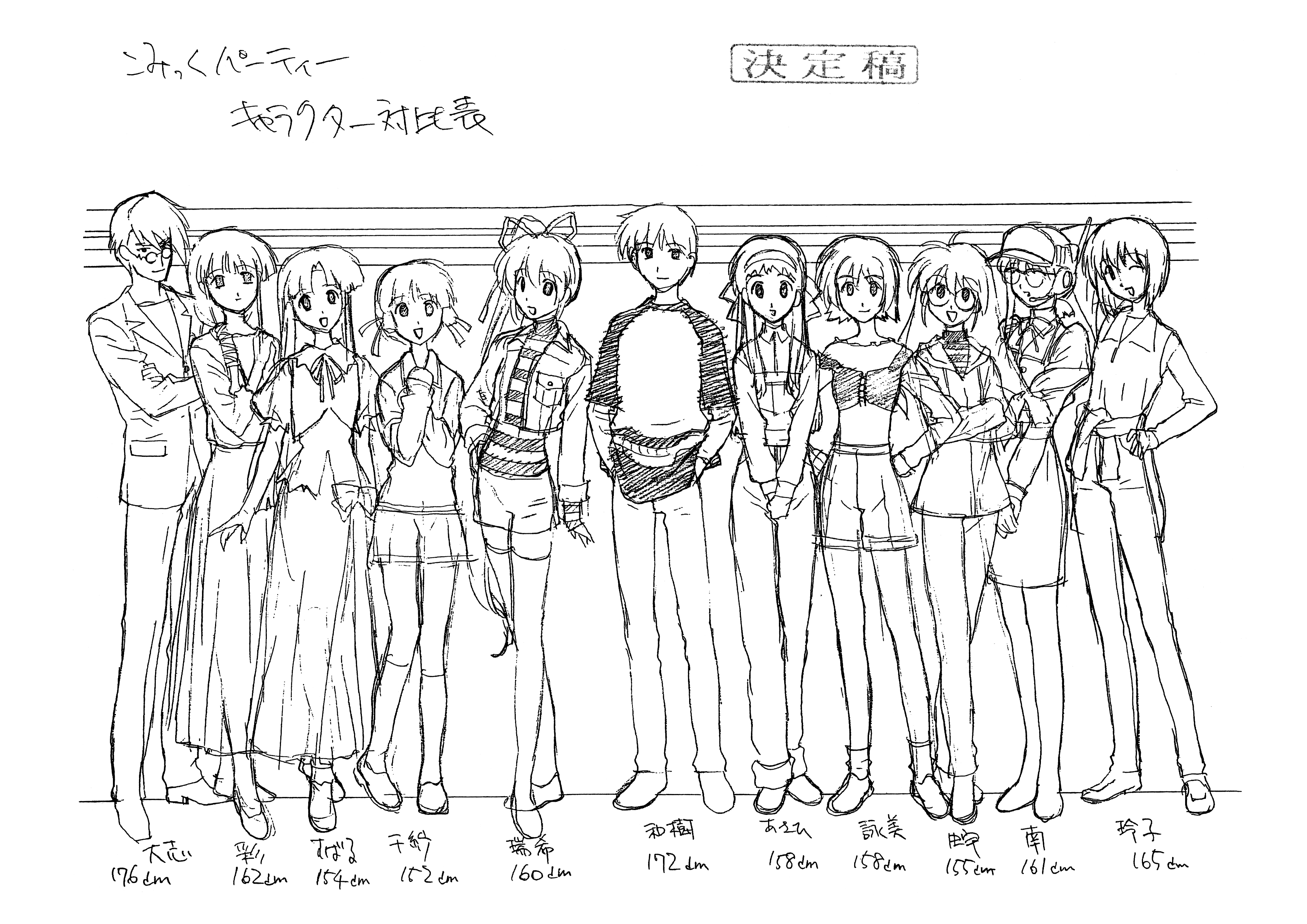 [线稿集]COMIC PARTY Revolution 动画资料设定线稿集[66P]