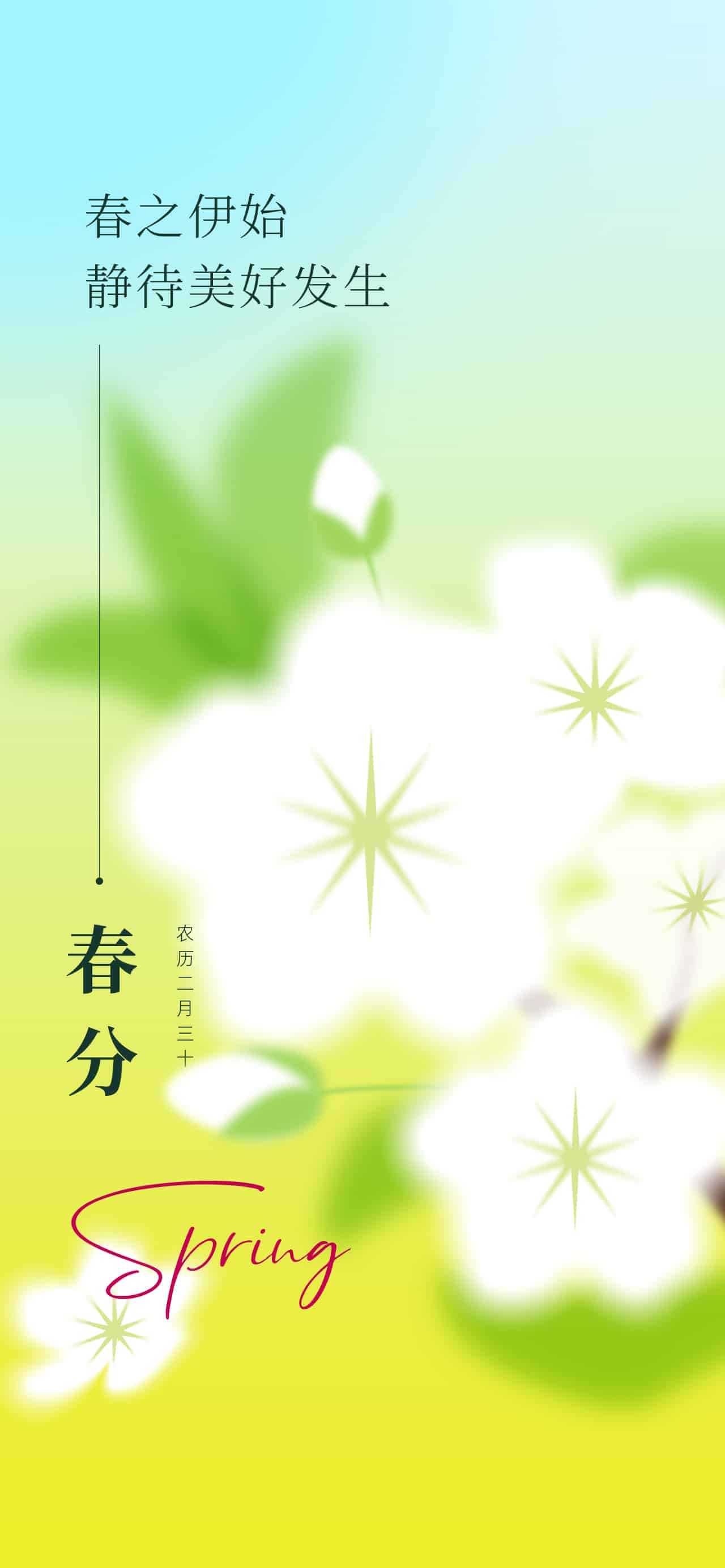 弥散风春分海报.psd(弥散风春分海报11款)