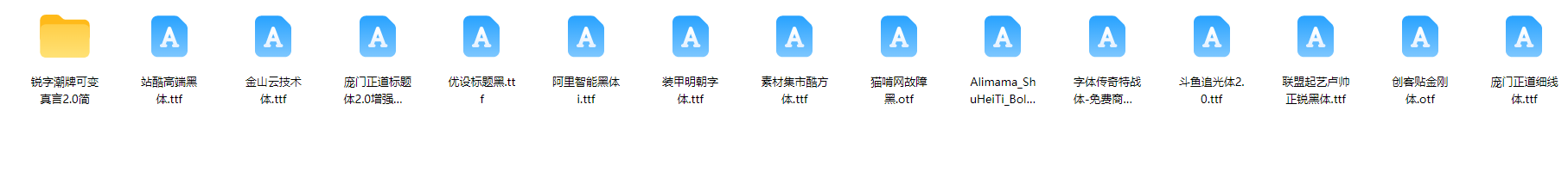 科技感字体（可商用）.ttf（科技感字体15款免费商用）