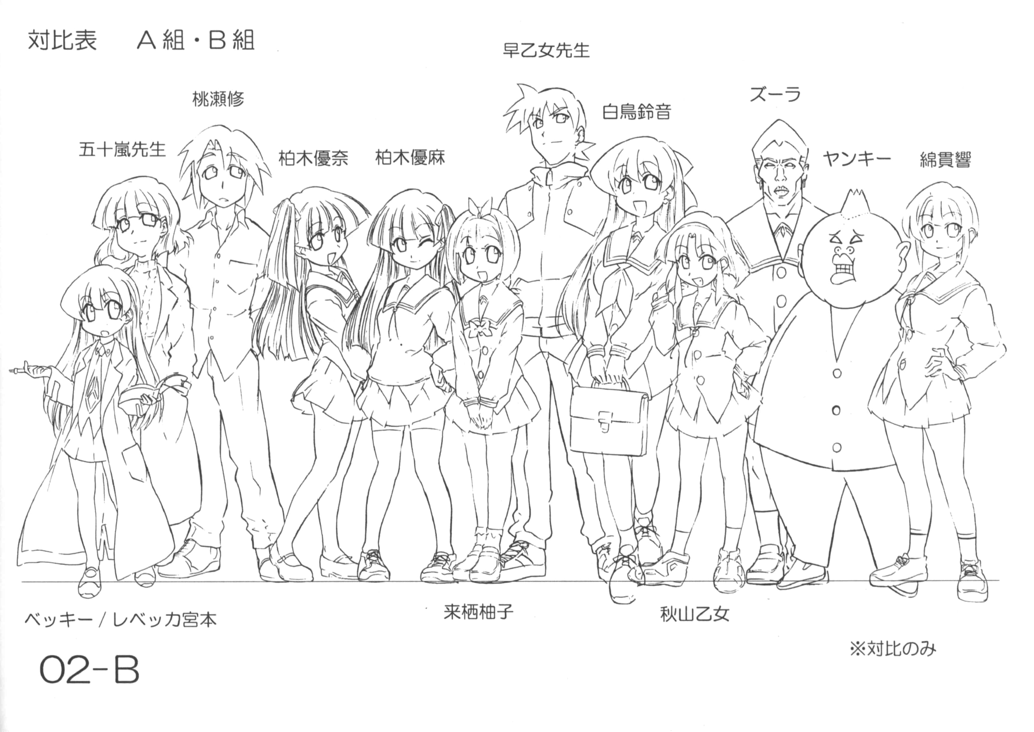 [会员][线稿集]ぱにぽにだっしゅ！設定資料集[73P]