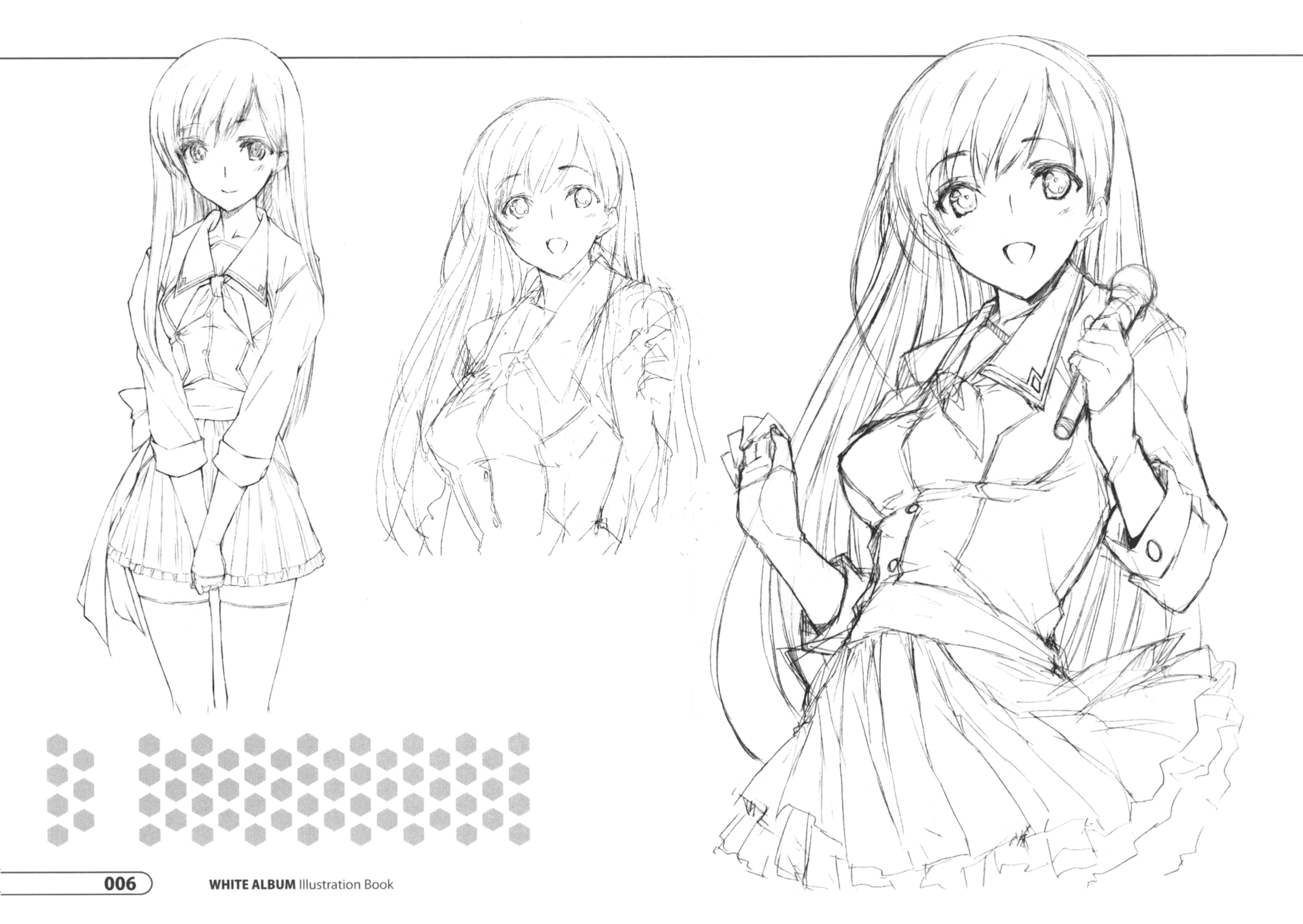 [会员][画集]WHITE ALBUM Illustration Book[86P]