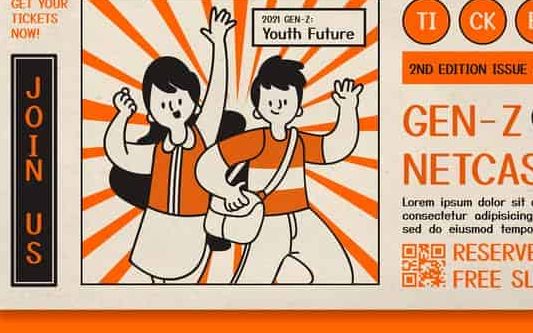 这套插画风海报报价千元，不过分吧？